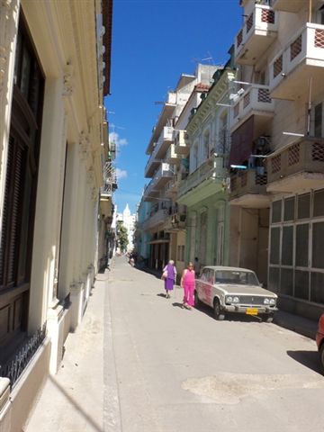 Calle Compostela hoy desde San Juan de Dios