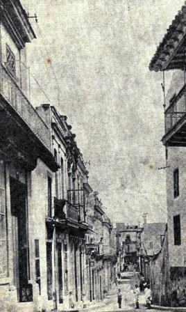 Calle Cuarteles, vista antigua
