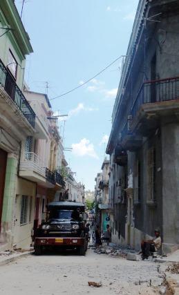 Calle Cuarteles, obras de restauración