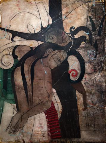Aforismo de amor, 2012, 200 x 145 cm acrílico tela / foto cortesía del artista