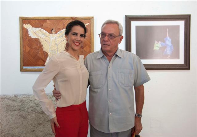 Eusebio Leal con Irene Rodríguez / Foto: Alexis Rodríguez