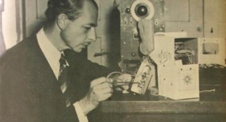 Boris Jaskóvich en el Observatorio Nacional en 1950