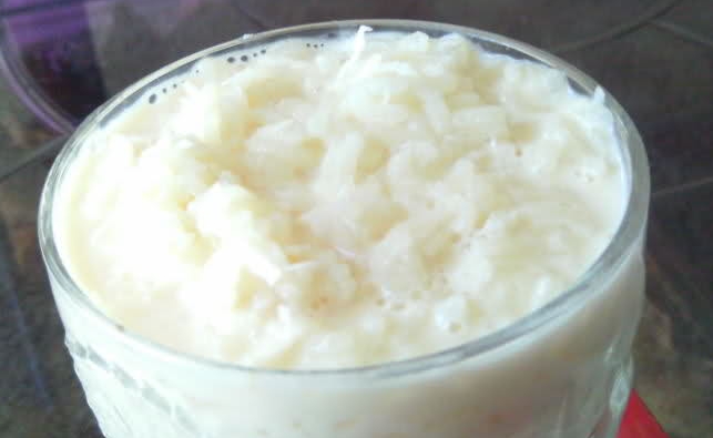 Arroz con leche de coco