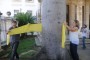El Héroe de la República de Cuba, René González Sehwerert, exhortó hoy a los habaneros a llenar de cintas amarillas la capital de Cuba, luego de colocar una banda amarilla alrededor de la ceiba que, en el Templete del Centro Histórico, marca el sitio fundacional de La Habana.