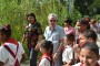 Eusebio Leal y Lázara Mercedes López Acea recorren junto a los niños de los talleres la recién resturada Quinta de los Molinos