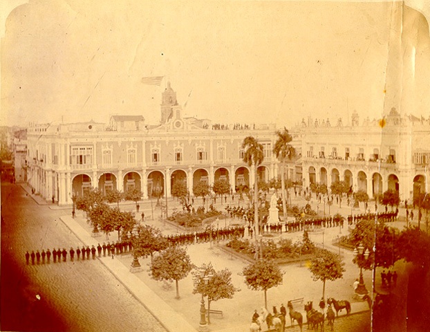 Plaza de Armas, durante la primera ocupación norteamericana (1898-1902)