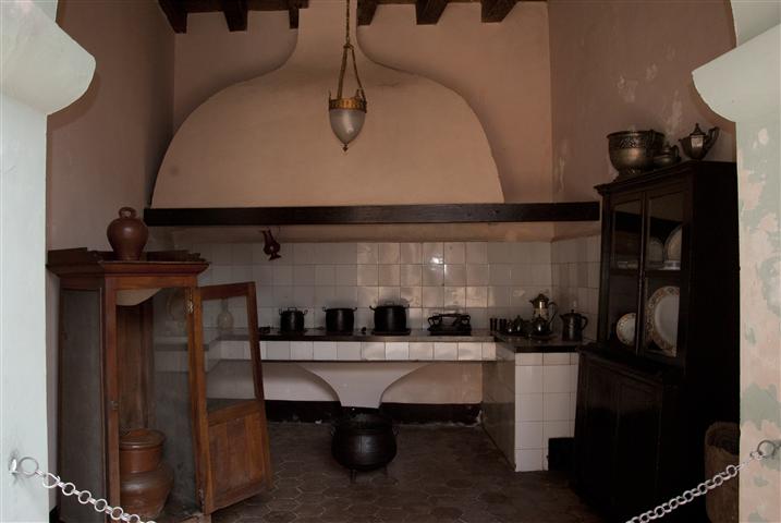 Vista de la cocina original de la Casa Natal