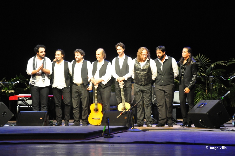 Paco de Lucía y su grupo en Cuba / Foto Jorge Villa