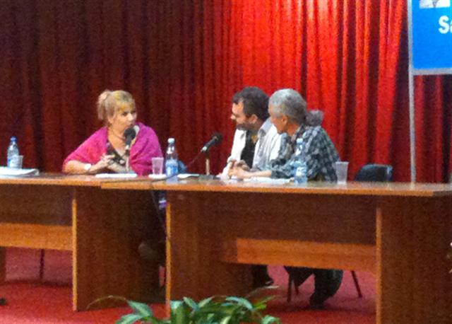 Encuentro con Gonçalo Tavares  / Foto: Alejandro Rojas