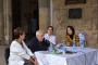 Luz Merino (presentadora), José Linares (autor), Vitalina Alfonso (editora) y la diseñadora Themis Ojeda.