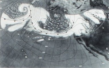 Primeras imágenes satelitales meteorológicas