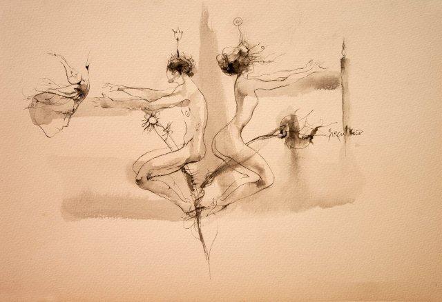 Ernesto García Peña 'Complementos'  2014 tinta 26 x 36.8