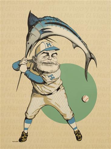 2013_El Viejo y el Marlin_acrylic on canvas_48 x 36in (Custom)