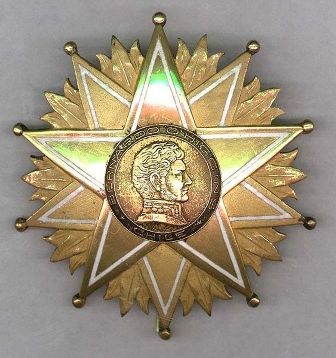 Orden Bernardo O'Higgins, en el Grado de Comendador.