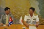 Embajador de Japón en Cuba y Contraalmirante Hideku Yuasa