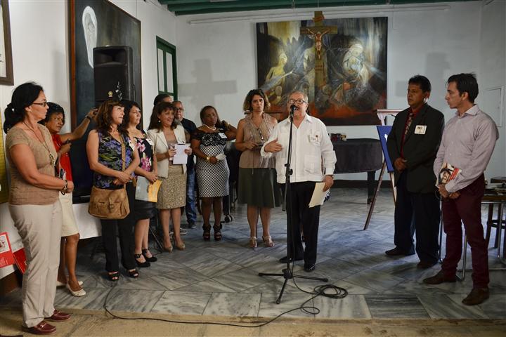 Momentos de la inauguración de la exposición