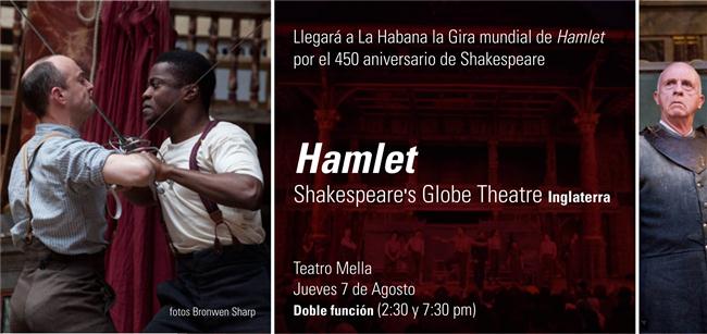 invitación HAMLET shakespeare´s Globe Theatre (Custom)