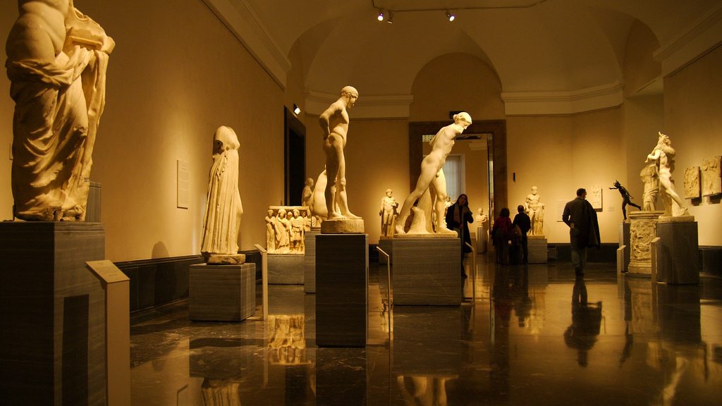 Esculturas en el Museo del Prado, España