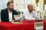 Xerach Gutiérrez Ortega, Director General de Cultura del Gobierno de Canarias y Mario Luis López Isla autor de  Valbanera, Réquiem por un naufragio