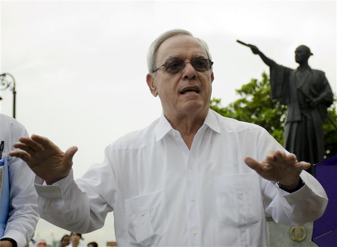 El Dr. Leal durante el acto celebrado en el memorial del samurái Hasekura Tsunenaga