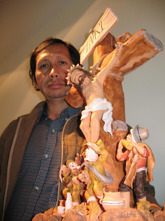 Virgilio Oré, artesano de la ciudad peruana de Ayacucho