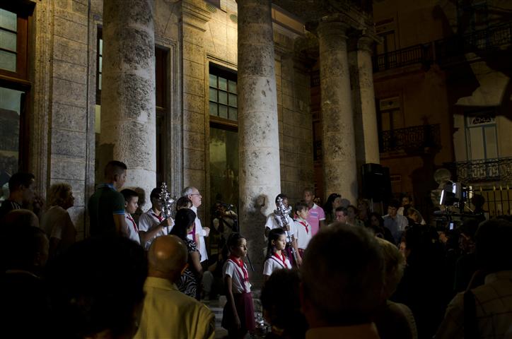 El Historiador en el lugar fundacional de La Habana: el Templete