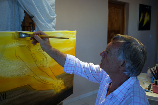 El dibujante, pintor y escultor italiano Giulio Gioia