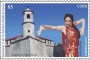 En el sello postal por el  XXV Aniversario de  La Huella de España, Alicia Alonso en el ballet Carmen (Small)