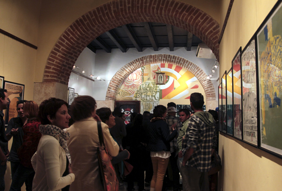 Inauguración de la muestra de carteles y tatuajes “El Dulce Dolor”, en la galería La Marca. Foto: Ladyrene Pérez/ Cubadebate.