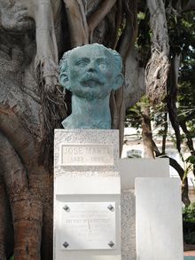Monumento a Martí en Cádiz (España)