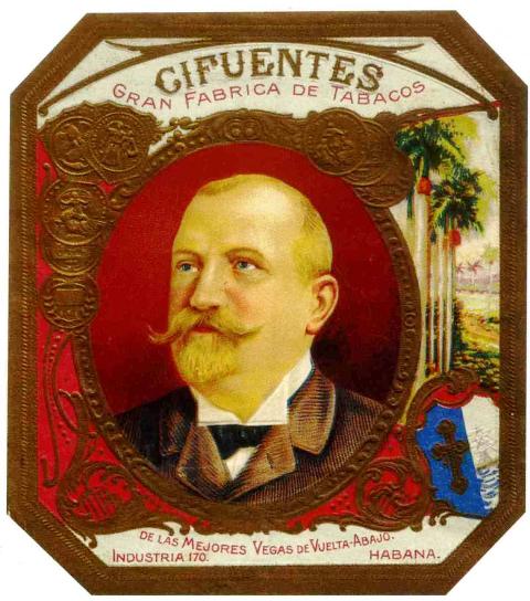 Etiqueta exterior de los tabacos Cifuentes. Colección de A. Saarony 03