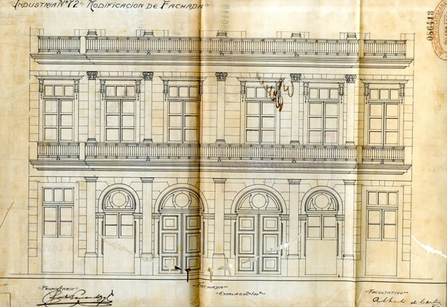 Industria No. 170-172, proyecto de 1914 01
