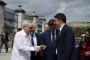 Momento del recibimiento del Doctor Eusebio Leal Spengler a Excelentísimo Doctor Matteo Renzi, Presidente del Consejo de Ministros de la República de Italia