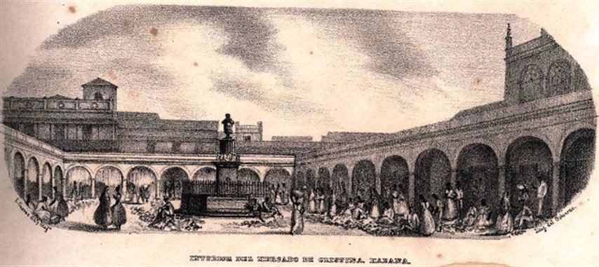 Plaza, Mercado de Cristina, S. XIX