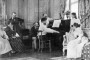Claude Debussy tocando el piano en la casa de  Ernest Chausson (1893)