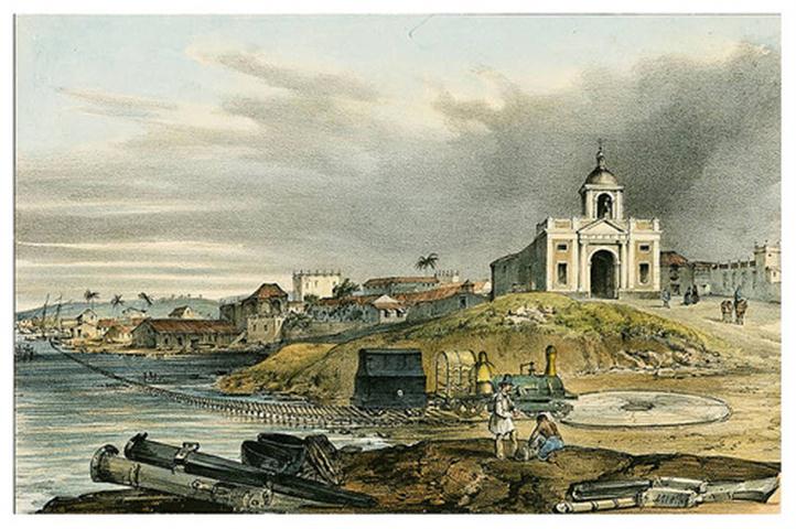 Foto antigua de la iglesia de Regla 1839. (Small)