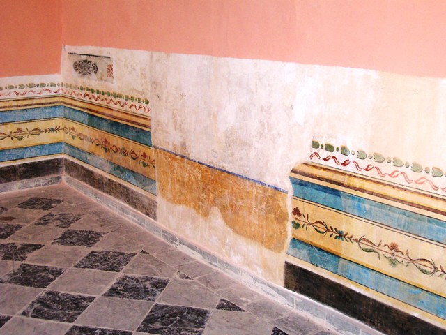 Pintura mural en las galerías