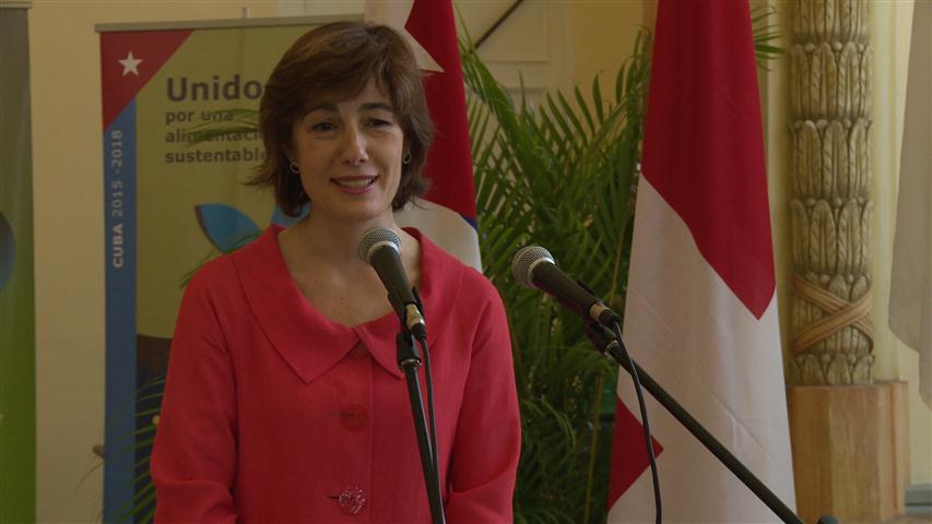 La Sra. Laura Melo, Representante del PMA