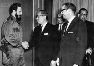 Fidel saluda a U Thant