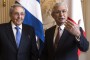 Raúl dialogó también con el Presidente de la Asamblea Nacional de Francia, Claude Bartolone (Foto: AP/ Pool)