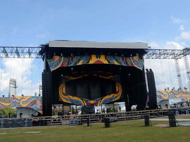 Escenario del concierto de los Rolling Stones en La Habana. Foto: Yander Zamora / Cubarte