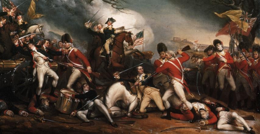 Batalla de Princenton. Ante la victoria de Washington los británicos abandonan New Jersey