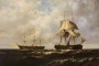 Dos Vapores en alta mar, 1876