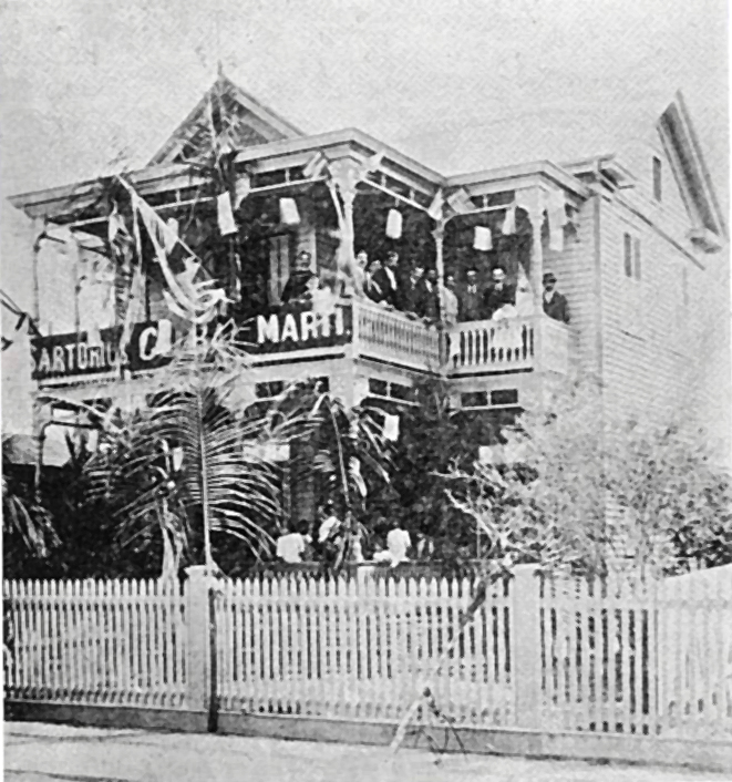 José Martí en la casa de Teodoro Pérez en Cayo Hueso Estados Unidos 1894