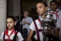 Cada 15 de noviembre, la víspera del aniversario de la ciudad, niños de las escuelas del Centro Histórico encabezan, junto al Historiador, la tradicional ceremonia en torno a la ceiba. (Foto: Jorge García)