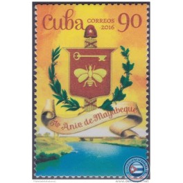 20164-cuba-mnh-2016-v-aniv-de-la-provincia-de-mayabeque-escudo-de-la-habana