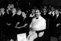 María Zambrano y Fernando de los Ríos, en la inauguración de la 'Reunión de profesores españoles en el exilio'. Aula magna de la Universidad de La Habana, 1943.