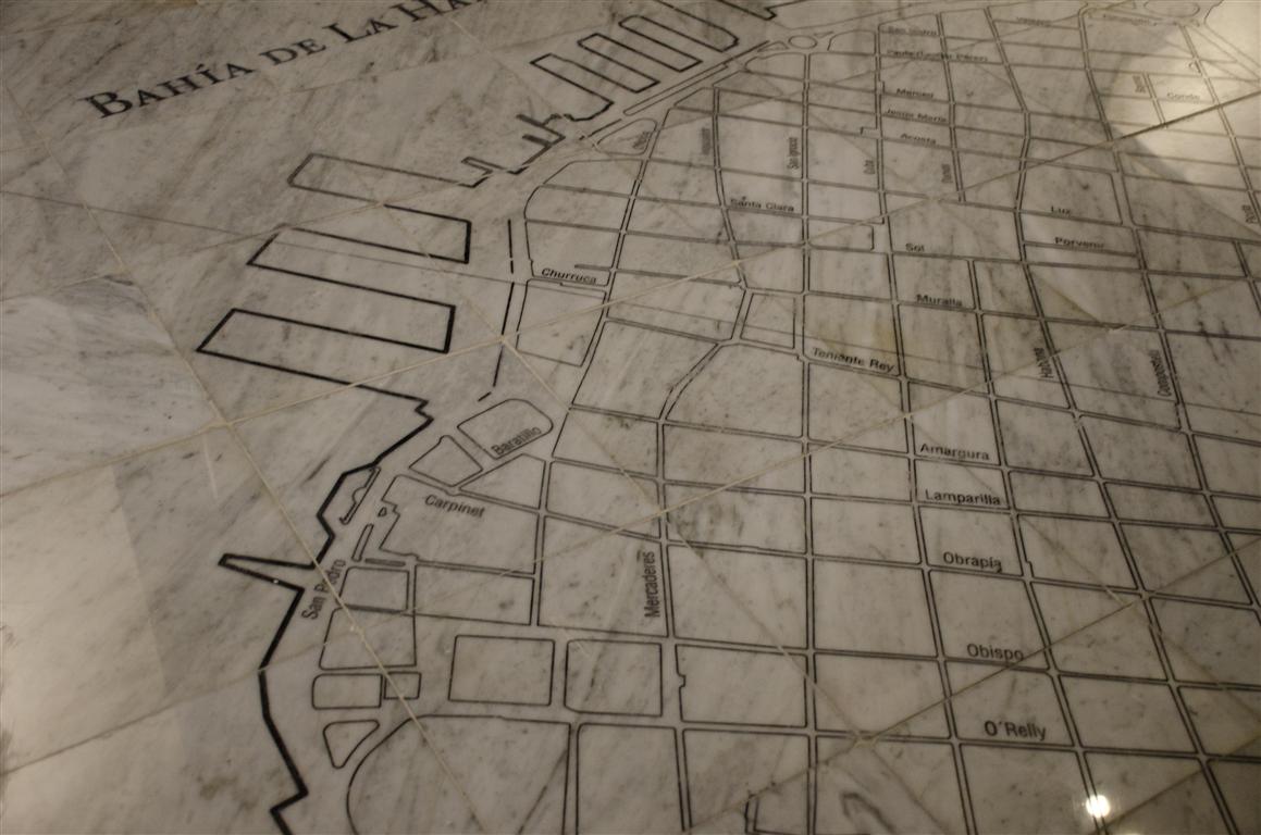 palacio segundo cabo mapa la habana en mármol (Medium)