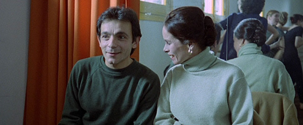 José Luis gómez y Geraldine Chaplin en Los Ojos Vendados