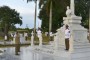 El General de Ejército rinde tributo al Padre de la Patria. Foto: Estudios Revolución